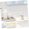 Zerodeko Travel Soap Container with Lid Portable Pp Soap Holder Good Sealing for Camping and Family Bathrooms White view 4