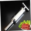 PRETYZOOM Stainless Steel Sausage Stuffer Kit Large for Home Use Sausage Filler Tube view 3