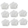 ABOOFAN 50pcs White Wedding Candy Boxes Hollow Favor Boxes for Guests Ribbon Sweet Sweets view 1