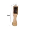 Didiseaon Wooden Handle Beard Brush with Natural Boar Bristle Khaki Beech Wood Mens Beard Cleaning Brush for Daily Grooming view 4