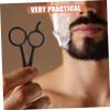DOITOOL Beard Care Kit Scissors Comb Pouch Mustache Trimming Shears Barber Kit for Men Home Use view 2