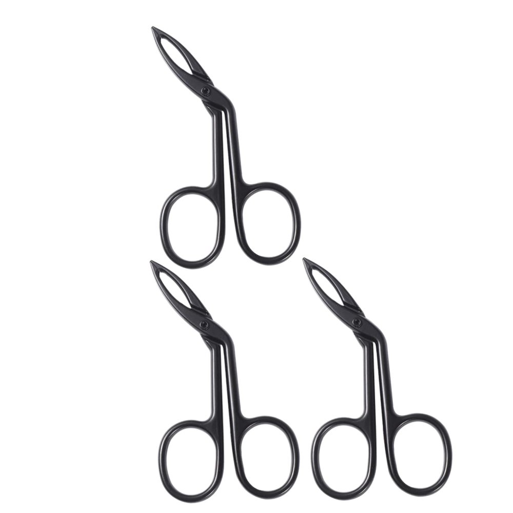 DOITOOL 3pcs Facial Hair Removal Kit Eyebrow Tweezers Slanted Clip Stainless Steel Tweezers for Women for Hair Eyebrow Shaping
