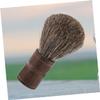 DOITOOL Soft Bristle Beard Brush for Men Mustache Hair Care Shaving Brush Wooden Handle for Wet Shave view 3