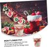 VANZACK Iron Flower Pot Home Garden Decor Creative Bucket Handle for Flower Arrangement and Photography Props view 2