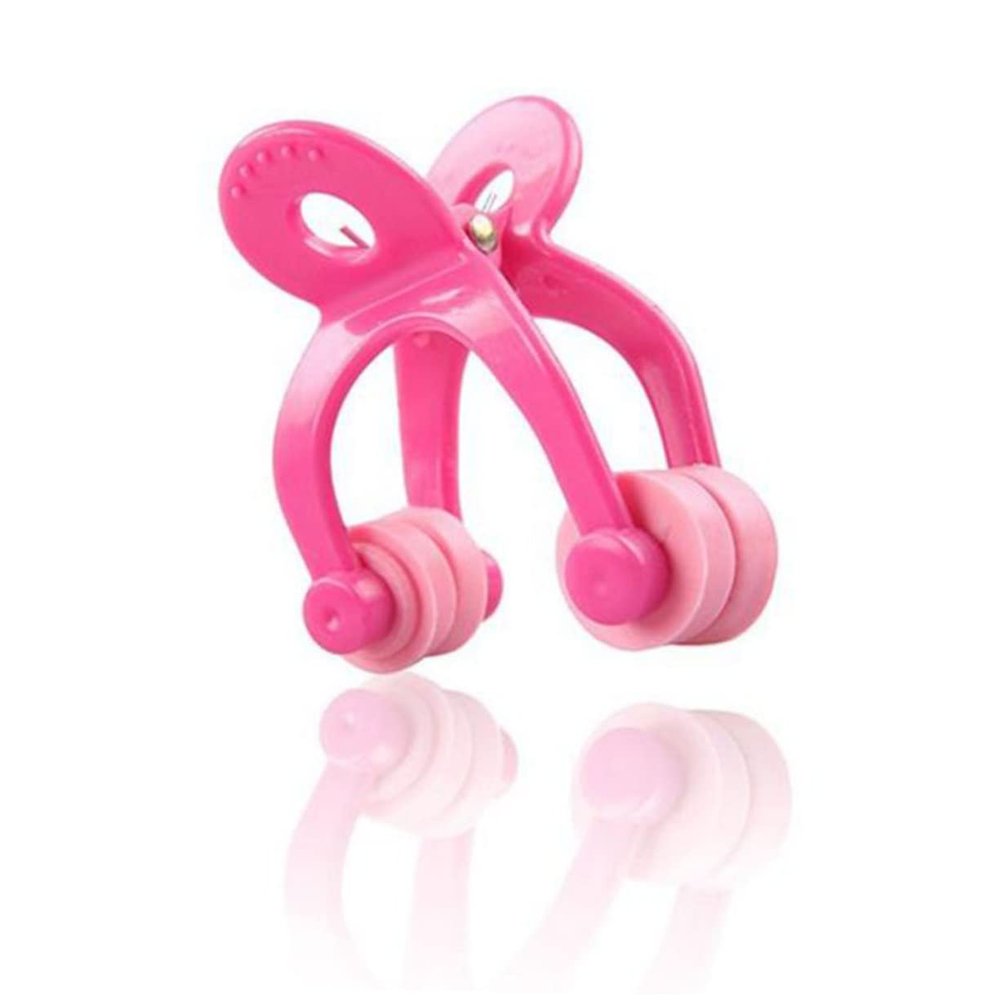 Nose Straightening Clip with Pads, Pink Resin and PVC Facial Exerciser