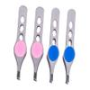 DOITOOL 4pcs Professional Stainless Steel Eyebrow Clip Slanted Eyebrow Tweezers for Women Hair Removal Random Color view 1