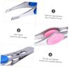 DOITOOL 4pcs Professional Stainless Steel Eyebrow Clip Slanted Eyebrow Tweezers for Women Hair Removal Random Color view 2