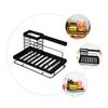 Black Carbon Steel Kitchen Sink Organizer Rack for Sink view 2