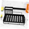 Black Carbon Steel Kitchen Sink Organizer Rack for Sink view 4