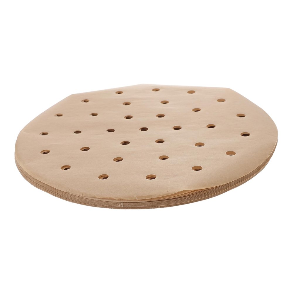 OUNONA 100pcs Non-Stick Baking Paper Pads for Air Fryer Easy to Use Oil Absorption Heat Resistant