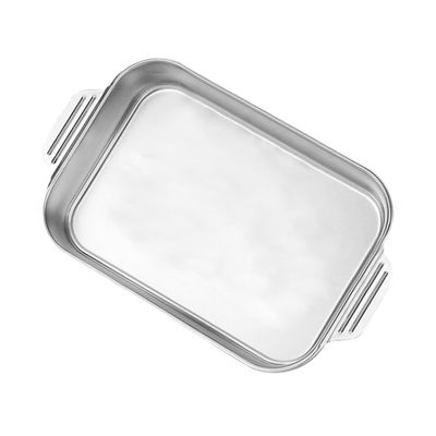 Zerodeko Double-Handled Grilled Fish Plate Baking Tray for Sushi Fruit Pasta Ergonomic Design High Temperature Resistant Easy to Clean Kitchen Bakeware