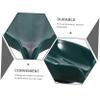 PRETYZOOM Leaf-shaped Ceramic Soap Dish Draining Design Easy to Clean Soap Holder for Bathroom and -saving Tray for Bar Stylish Glaze Finish view 3