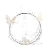 ABOOFAN Iron Big Ring Butterfly Rhinestone Baking Cake Decorations Cake Adornments Flowers view 1