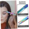 Angoily 4pcs Eyebrow Tweezers Stainless Steel Tip Tweezers for Eyebrow Plucking and Eyelash Application Precision Beauty Tools for Women view 4