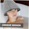 minkissy 2pcs Unisex Thick Felt Sauna Hats for Hair Protection Spa and Sauna Activities Hanging Ring Comfortable Design for Long and Curly Hair view 2