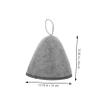 minkissy 2pcs Unisex Thick Felt Sauna Hats for Hair Protection Spa and Sauna Activities Hanging Ring Comfortable Design for Long and Curly Hair view 3