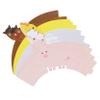 PRETYZOOM 24pcs Animal 3D Cake Wrappers Cupcake Wrapper Decorations Accessories Paper Birthday Cake for Party Dessert Table view 1
