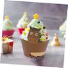 PRETYZOOM 24pcs Animal 3D Cake Wrappers Cupcake Wrapper Decorations Accessories Paper Birthday Cake for Party Dessert Table view 2