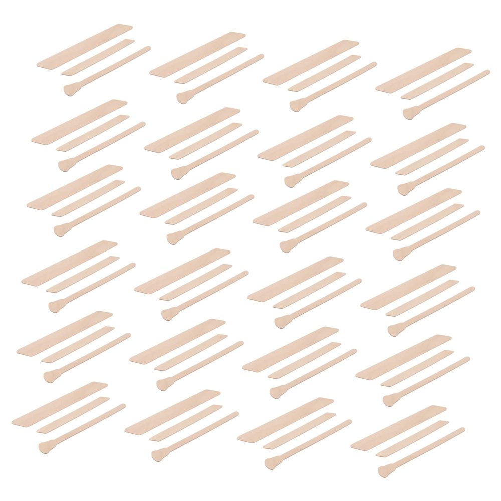 DOITOOL 150pcs Wax Stick Removal Stick Strips Wooden Applicator for Face Body Hair Removal