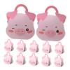 TOPBATHY 12pcs Pink Candy Boxes Party Favor Box Biscuits Candy Wrapping for Party Supplies view 1