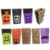 Amosfun Halloween Treat Bags 18 Pack of Colored Paper Bags for Cookies Popcorn Baking Party Favor Wrapping Bags Random Style view 2
