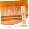 IMIKEYA Sauna Room Wooden Sand Timer 15 Minute Glass Tube Hidden Mounting Strip and Easy-to-Read Calibration view 2