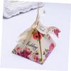 ABOOFAN 50pcs Wedding Candy Boxes Pyramid Shaped Candy Boxes for Party Wedding Favor Straps Tag Treat view 3