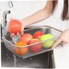 Zerodeko Stainless Steel Drain Basket Sturdy Mesh Design for Vegetable Washing Multi-Purpose Storage Basket for Kitchen Use for Draining Fruits and Rice view 3
