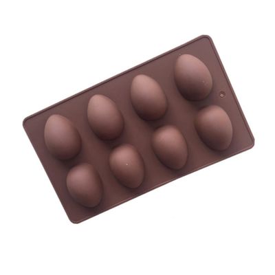 OUNONA Easter Egg Silicone Moulds 2 Pcs 8 Cavity Baking Moulds for Jelly Cake Candy Non-Stick Easy to Use