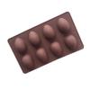 OUNONA Easter Egg Silicone Moulds 2 Pcs 8 Cavity Baking Moulds for Jelly Cake Candy Non-Stick Easy to Use view 1