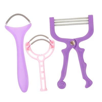 Didiseaon 3pcs Facial Hair Remover Springs Set for Women Portable Manual Epilator for Face Upper Lip Chin Hair Removal for Sensitive Skin Travel Friendly Random Color