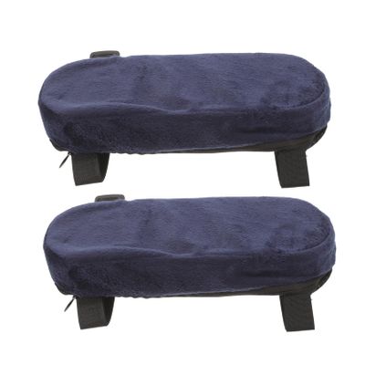 HOMSFOU Armrest Accessories for Wheelchair 2pcs Pads in Dark Blue for Comfort and Support