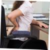 HOMSFOU Armrest Accessories for Wheelchair 2pcs Pads in Dark Blue for Comfort and Support view 3