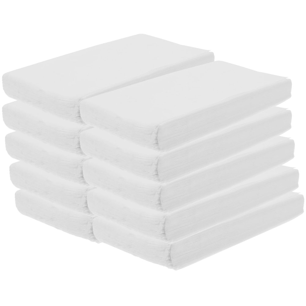 IMIKEYA 10bag Car Tissue Refill Napkin Holder Smooth Tissue for Car Paper Towel for Sun Visor