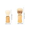 Angoily 2pcs Beard Brush Wood Handle Shaving Brush for Men Beard Grooming Salon Use view 2