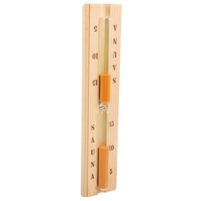 Milisten Desktop Clock Sauna Reminding Timer Sauna Timer Decor Watch Accessories 2 Minute Sand Wooden Large Sand Watch Wood Timing Decorations Glass