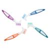 Housoutil 4pcs Dual Head Denture Toothbrush Set, Portable False Teeth Brush with Soft Bristles, Multi-Colored for Effective Denture Cleaning and Plaque Removal, Suitable for Random Color view 1