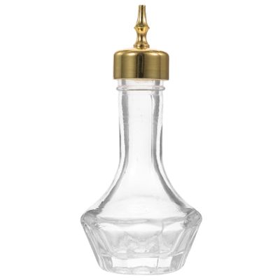 PRETYZOOM Decorative Glass Bitters Bottle for Cocktails Portable Japanese Style Bitter Dasher Cover Bartender for Wine