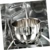 Didiseaon 3pcs Beard Care Kit Shaving Brush Soap Bowl Set for Home Use Professional Beard Brush Storage Rack Shaving Bowl and Random Color view 2