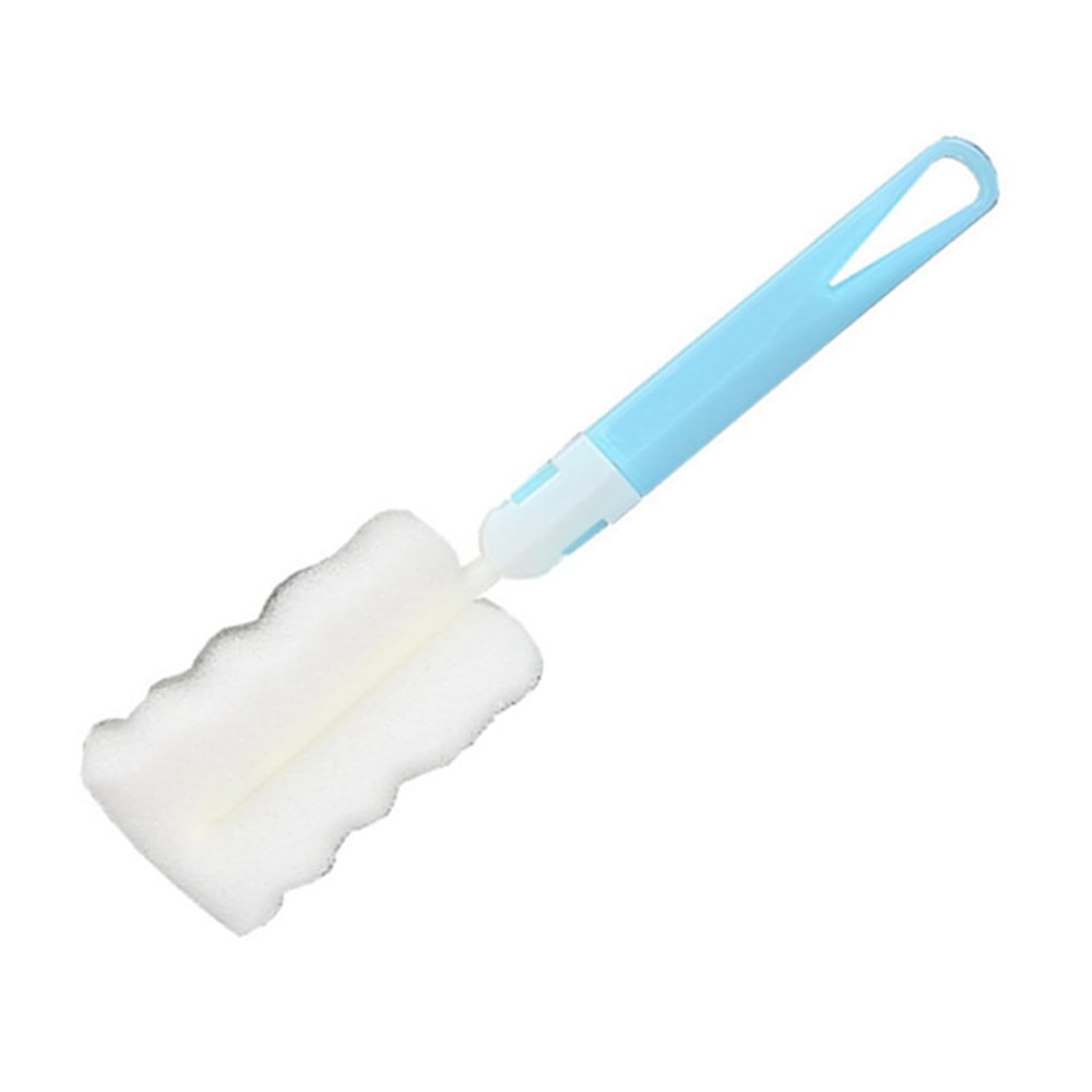 Soft Sponge Cup Brush, Detachable Head For Easy Cleaning, Multi Purpose Bottle Scrubber With Long Handle, Ideal For Baby Bottles And Kitchen Containers