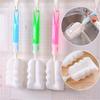 Soft Sponge Cup Brush, Detachable Head For Easy Cleaning, Multi Purpose Bottle Scrubber With Long Handle, Ideal For Baby Bottles And Kitchen Containers view 2