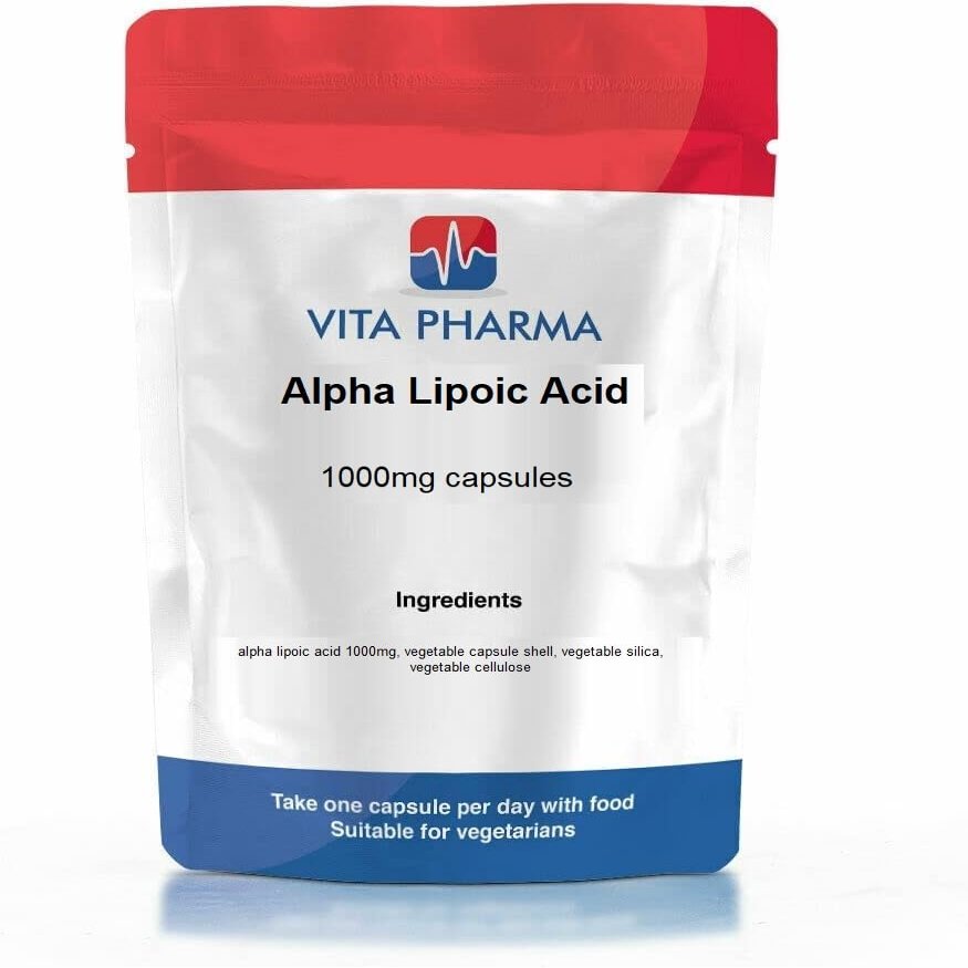 VITA PHARMA Alpha Lipoic Acid 1000mg 120 Capsules