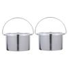 TOPPERFUN 2pcs Wax Heater Inner Pots 100mm Aluminum Wax Melting Bowls for Professional Hair Removal Kit Accessories view 1