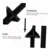 Didiseaon Nose Wax Applicators 30Pcs Black PP Nose Hair Removal Sticks Portable Convenient for Home DIY Facial Hair Cleaning view 3