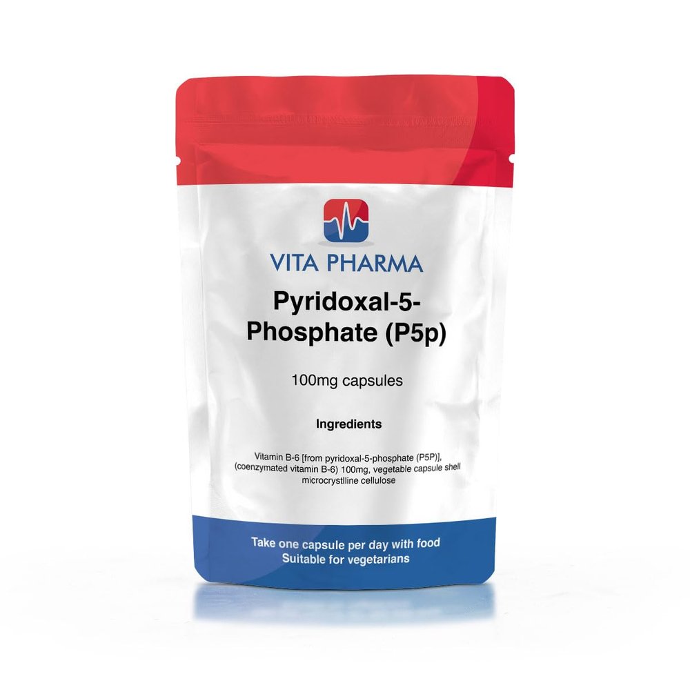 VITA PHARMA Pyridoxal-5-Phosphate (P5p) 100mg 120 Capsules