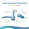 Vegan Glucosamine & Phytodroitin 90 Capsules - with Plant Based Chondroitin, Turmeric, Rosehip and Vitamin C to Promote The Health of Cartilage and Bones - UK Made view 3