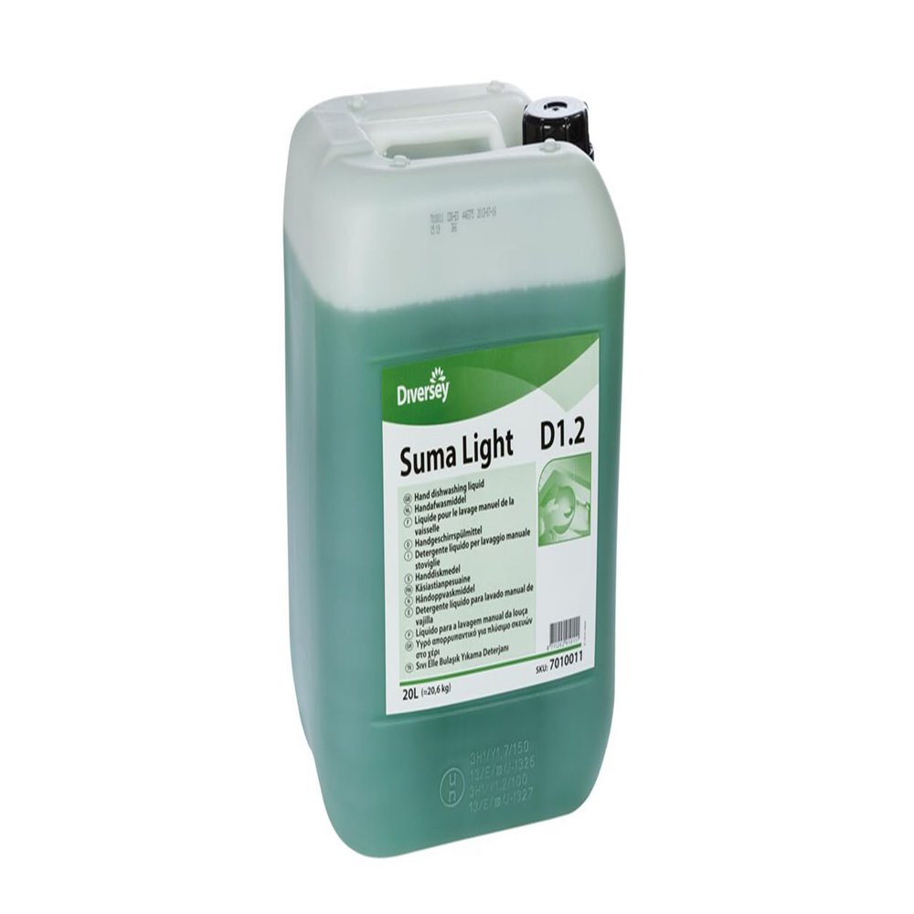 SUMA 19798 Light D1.2 - Detergente Liquido para El Lavado Manual De Vajilla for Adults, Built for Everyday use, Light