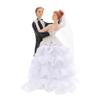 ABOOFAN Wedding Cake Figurine Set Adorable Bride and Groom Decor for Cake Home Desk Display view 1