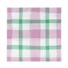 20 x Pink and Green Gingham Checkered Napkins for Tea Parties, Picnics, Mothers Day | Easter Table Decorations, Spring Serviettes for Decoupage | Eco-Choice | (NO PLASTIC) Talking Tables Branded view 1