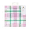 20 x Pink and Green Gingham Checkered Napkins for Tea Parties, Picnics, Mothers Day | Easter Table Decorations, Spring Serviettes for Decoupage | Eco-Choice | (NO PLASTIC) Talking Tables Branded view 2